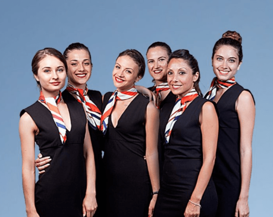 Profly Academy cabin crew graduates group photo