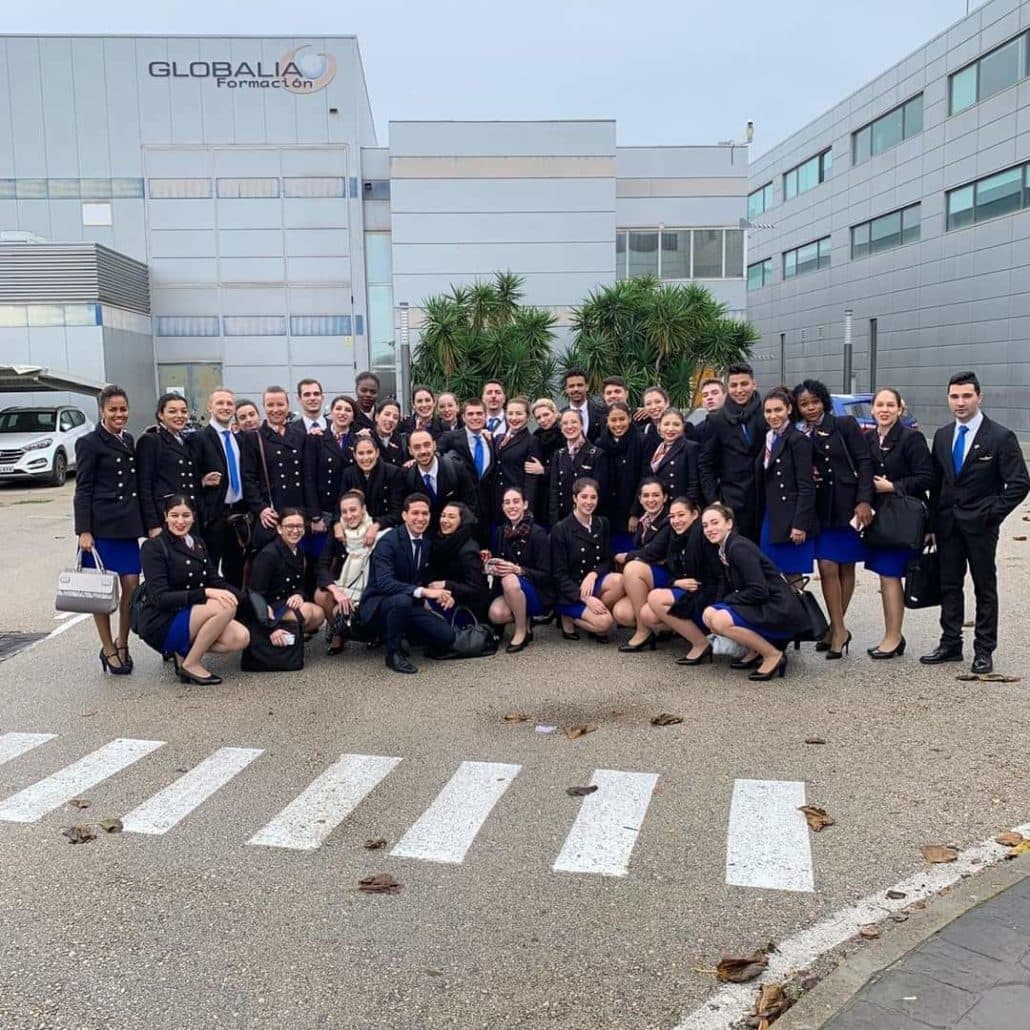 Profly Academy students group photo at training center