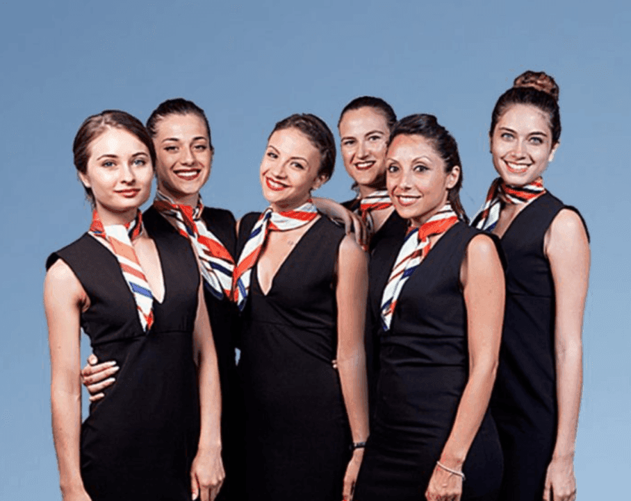 Profly Academy cabin crew graduates group photo